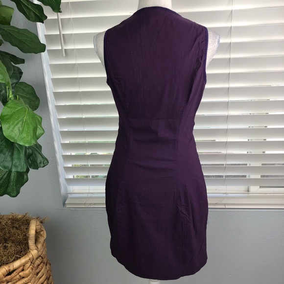 HEAVEN U.S.A PURPLE BODYCON DRESS - Picture 5 of 6